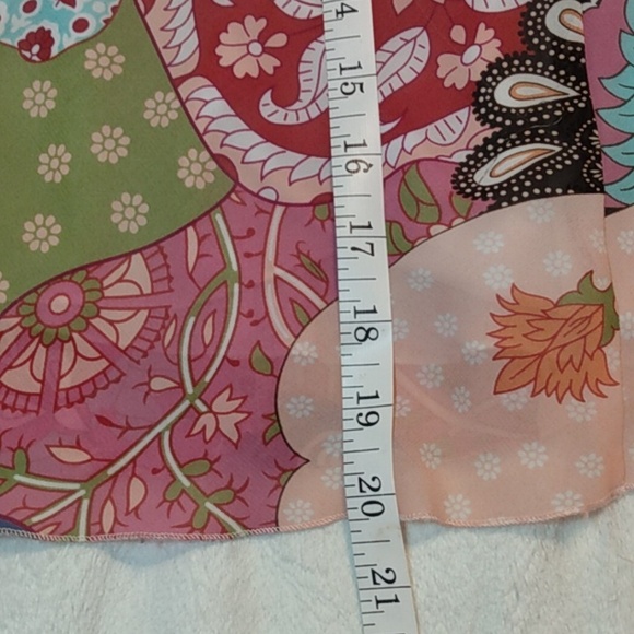 Women's denim top with sheer bottom - Picture 5 of 6